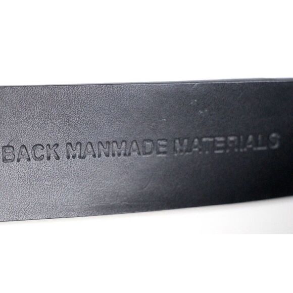 Chico's BLACK GENUINE LEATHER 1.25"Wd HOOK BUCKLE ADJUSTABLE SIZE BELT M/L (F83 - Picture 9 of 16